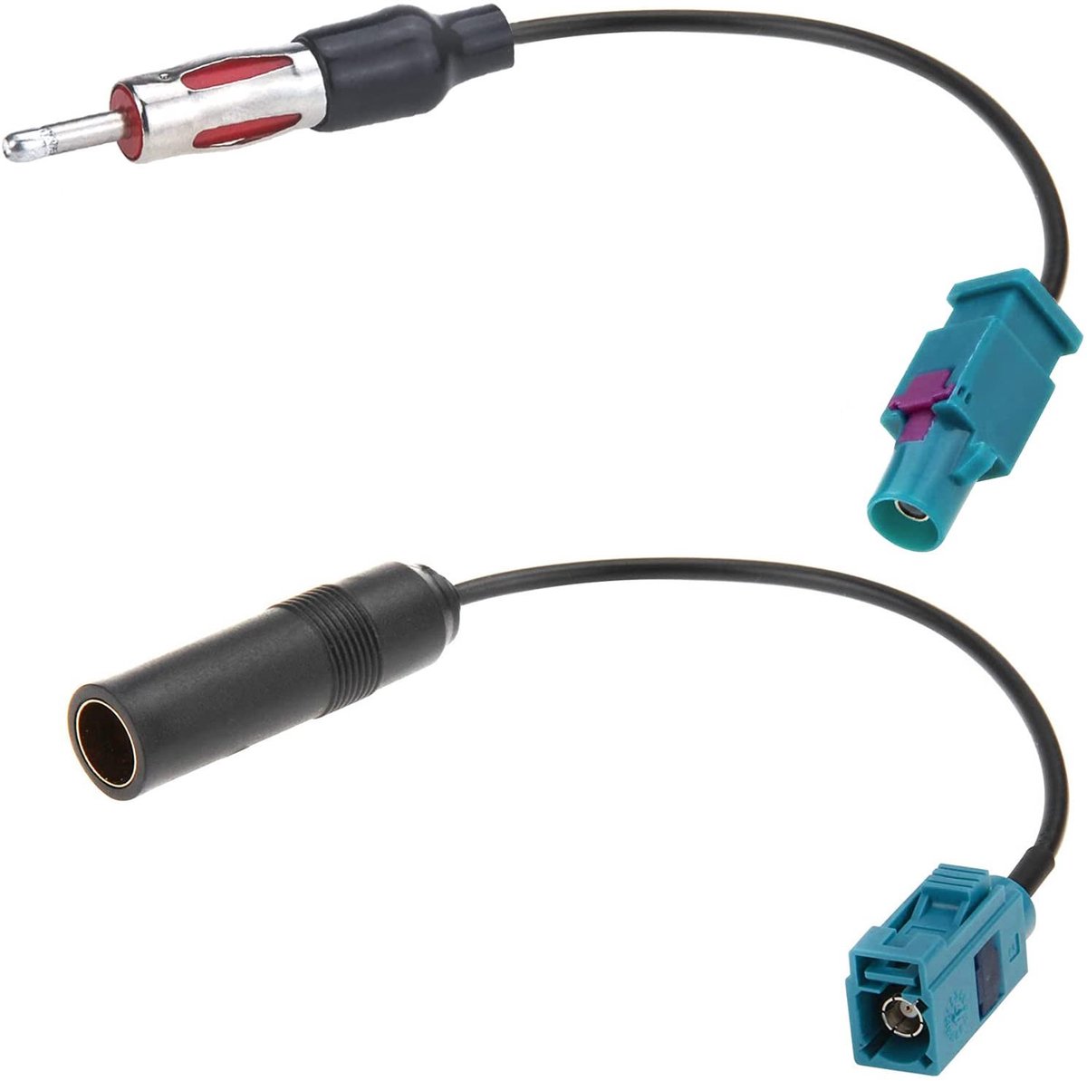 ONF3 - Universele Auto Antenne Adapter - 2Pcs Fakra Z naar DIN Stekker - Compatibel met Meerdere Auto's - Eenvoudige Installatie - Betrouwbare S...