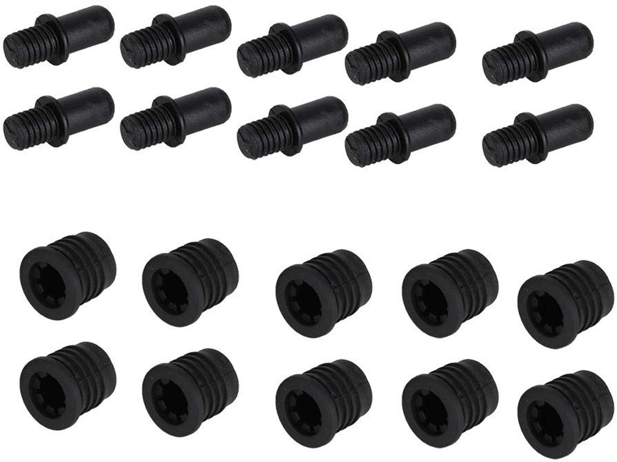 aladdien - Luidsprekergaasbehuizing - Rubber en kunststof drukknop - Stofdicht en decoratief - 10 paar - Kleine vaste objecten - Geschikt voor luids..