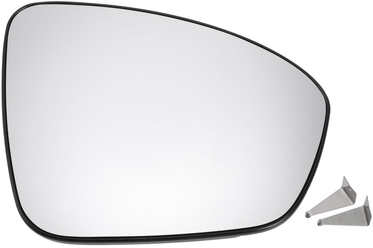 aladdien - Auto Buitenspiegel Glas Rechts - Vervanging - Convex - Verwarmd Wit Glas - Voor Renault en Megane - Hoogwaardige Kwaliteit