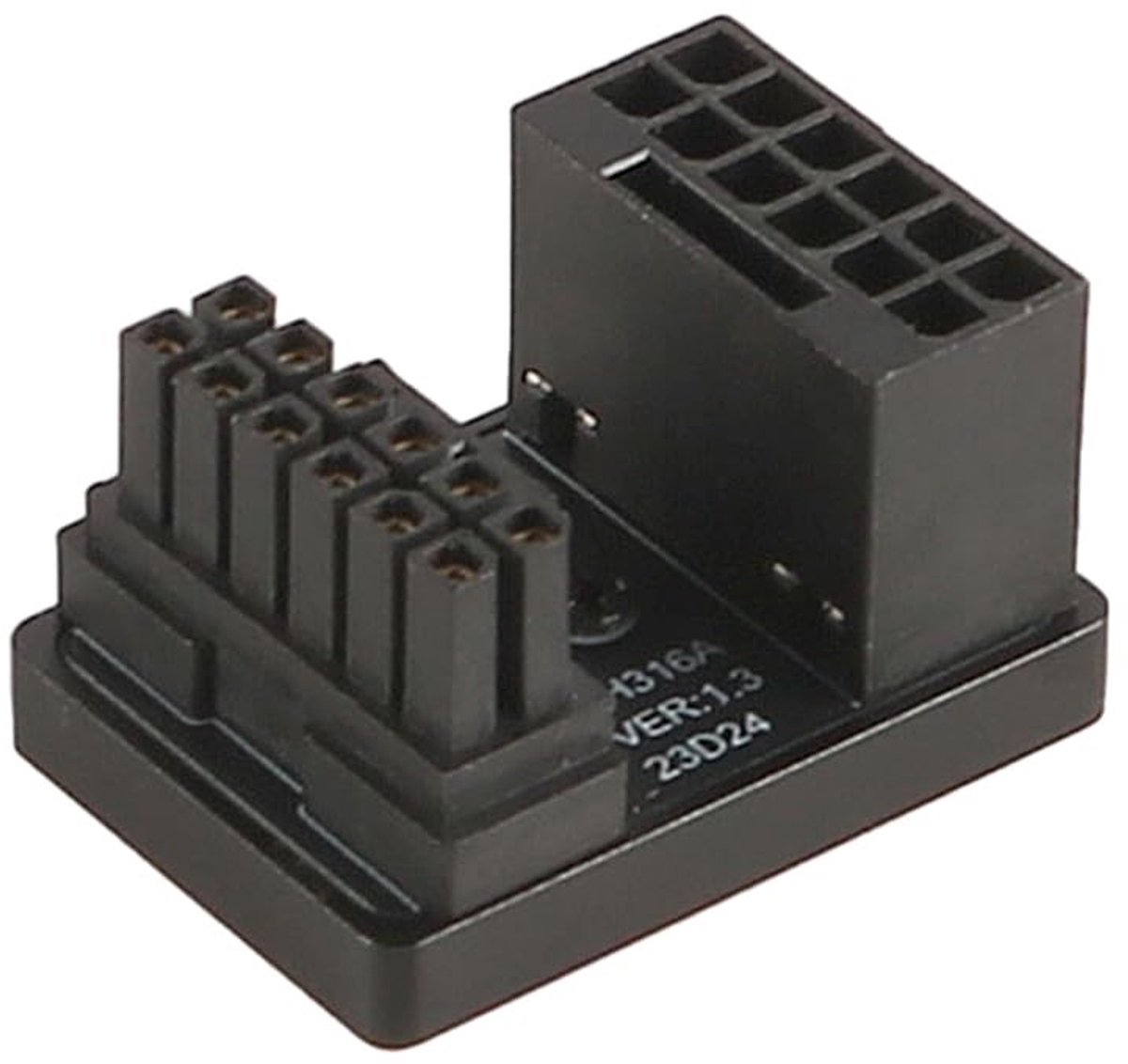 ONF3 - 12V Adapter - Power Connector - 180 Graden Adapter voor PCIE5.0 - 600W Vermogen - Betrouwbare Verbinding - Geschikt voor Grafische Kaarte...