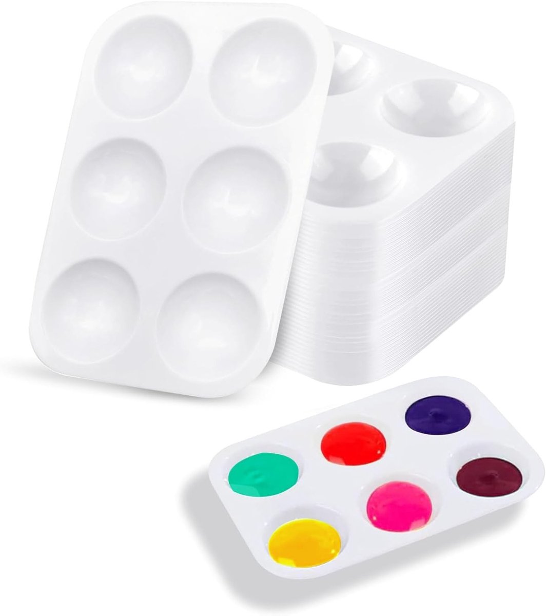 Mixpaletten voor Acrylverf - 40 Stuks, 12.5 cm x 8.5 cm, Ideaal voor Schilderen, DIY Kunst en Creatieve Projecten