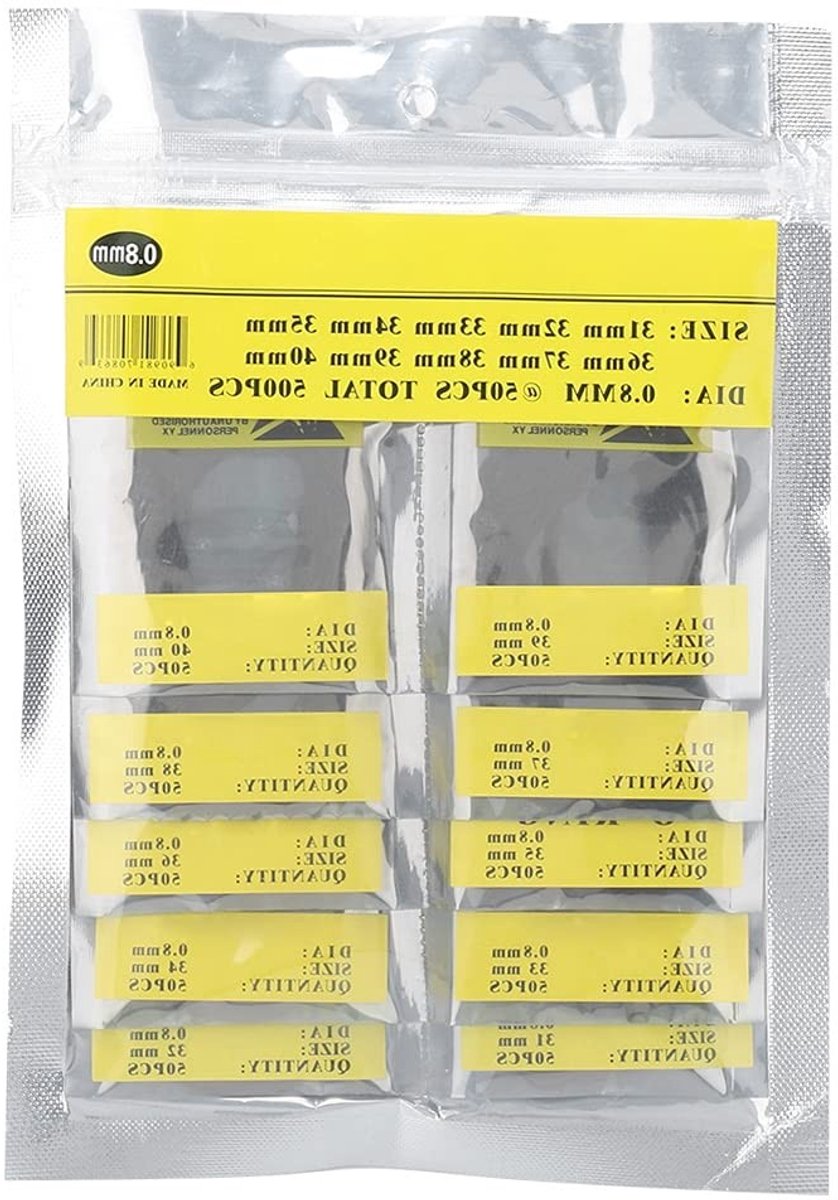 aladdien - Rubber O-Ring Gasket Set - 500-delige Set voor Horloges - Waterdichte Vervangingen - Duurzaam en Flexibel - Ideaal voor Horloge Reparatie..