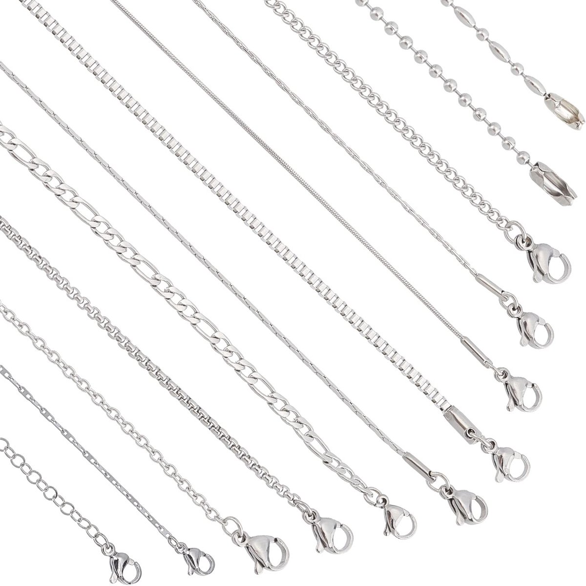aladdien - Kettingen - DIY Sieraden - 12 Stuks - Voor Heren en Dames - Veelzijdige Kettingen - Perfect voor Creatieve Projecten