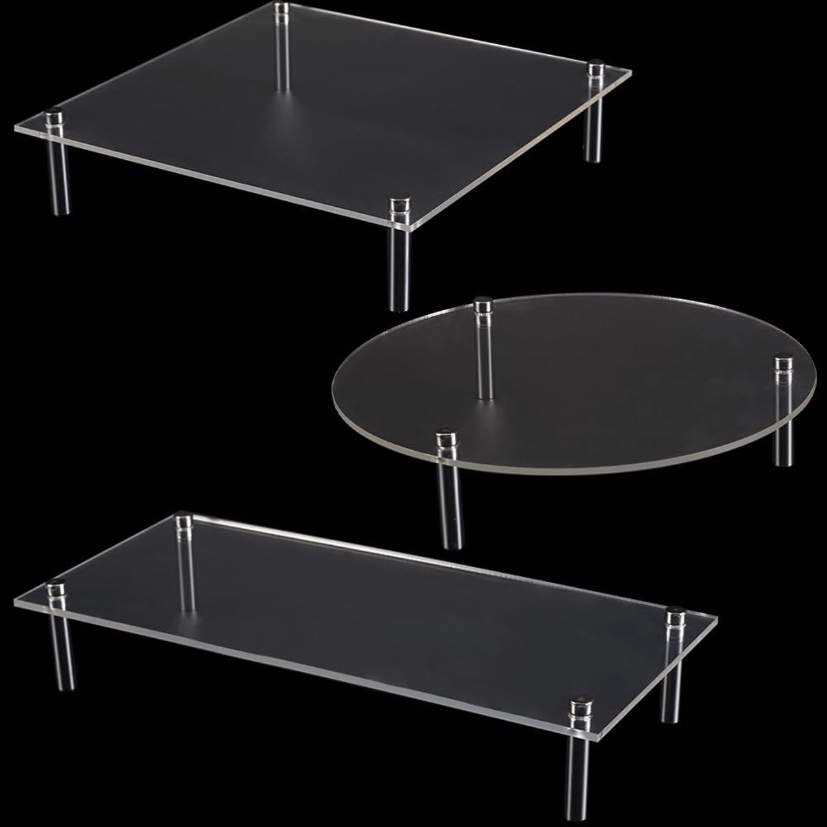 SPHProducts - Cake Standaards - Dessert Tafel - Acryl - Cupcake Display - Voedsel Organizer - Geschikt voor Bruiloft en Feest