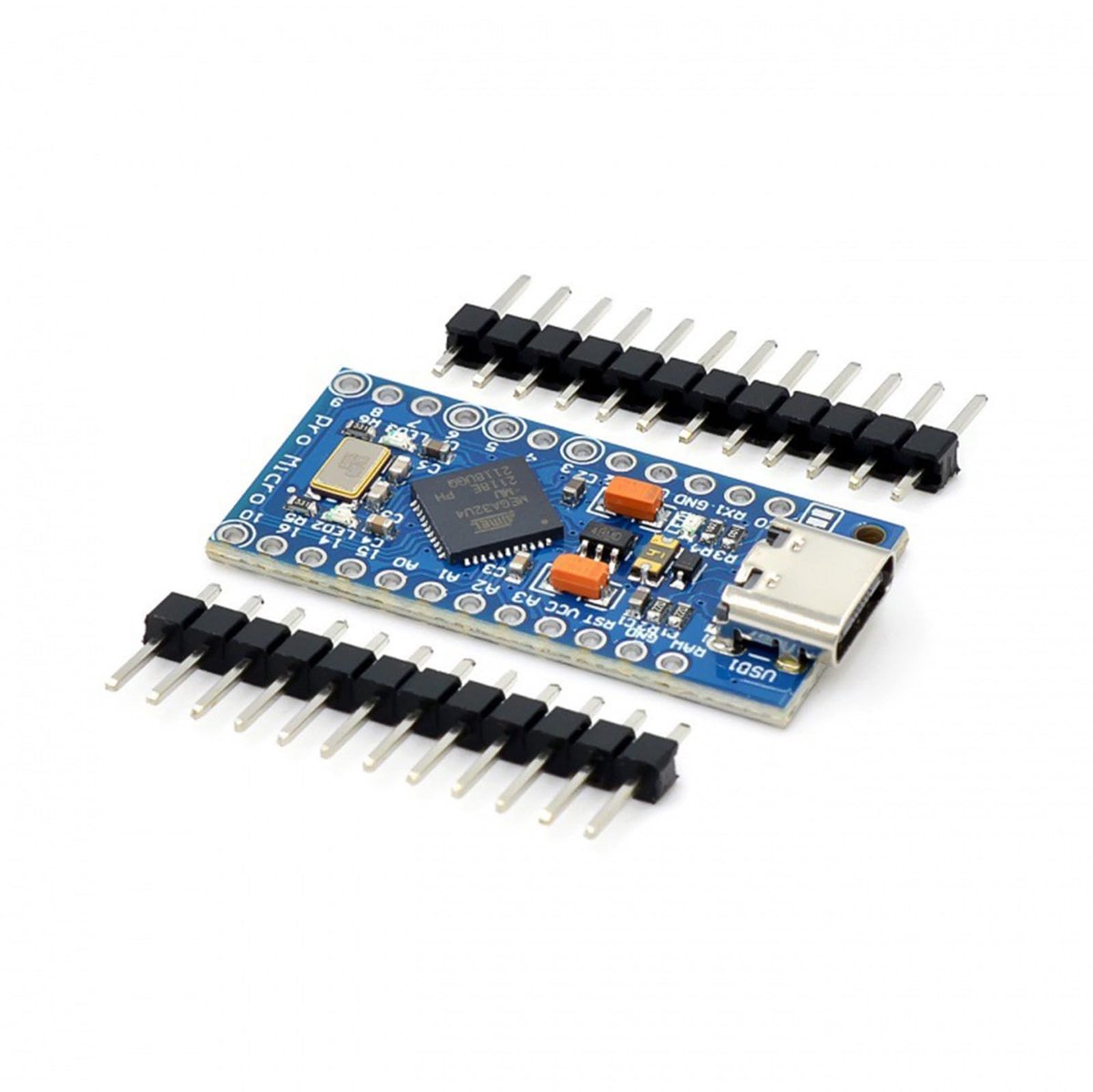 Pro Micro 32U4 5V/16MHz Microcontroller met Type-C Connector - Compatibel met Arduino