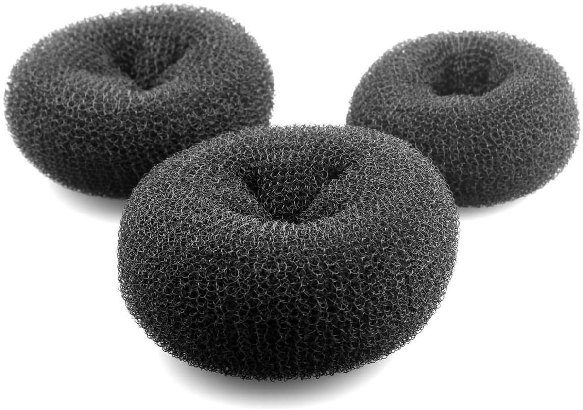 Allecto - Haar Donut Maker - Bun Styler - Luxe Haaraccessoire - Set van 3 Stuks - Geschikt voor Bruiloft en Feest - Perfect voor Dancers en Crew
