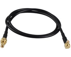 Allecto - DAB antennekabel - Auto Radio Antenne - Compatibel met verschillende merken - 50 cm - DAB antenne adapter - Voor FM ontvangst - Zwart - M...