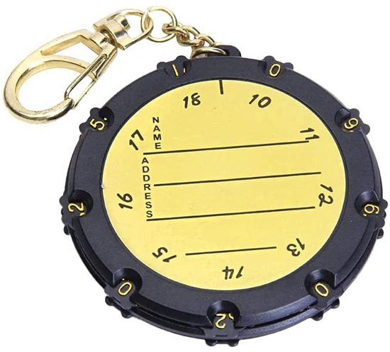 aladdien - Golf Score Stroke Counter - Golfaccessoires - Handig met Clip Keychain - Goud - Voor 18 Holes en 9 Shots - Ideaal voor Golfliefhebbers - ... van Aladdien — afbeelding 5