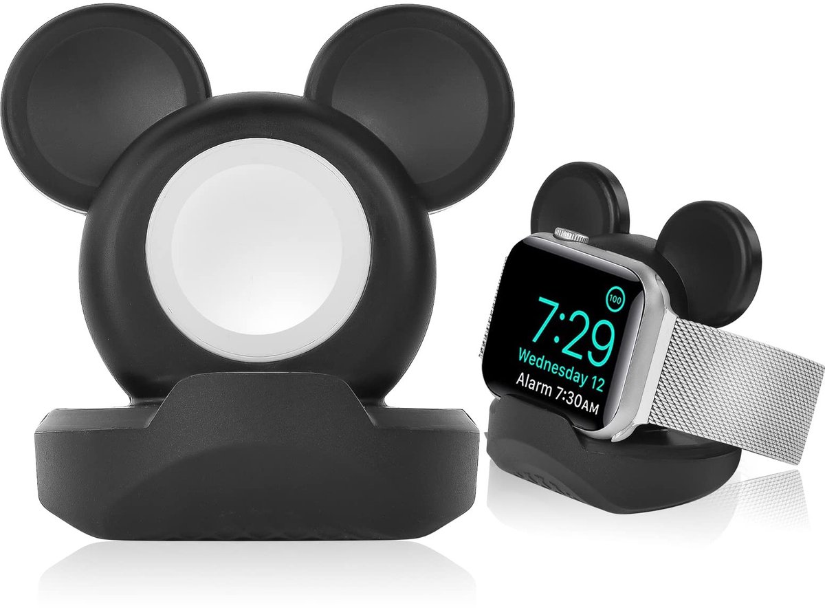 Allecto - Opladerstandaard - Siliconen dockhouder - Bureaustandaard - Oplaadstation voor Apple Watch - Compatibel met Series Ultra/SE/8/7/6/5/4/3/2/1