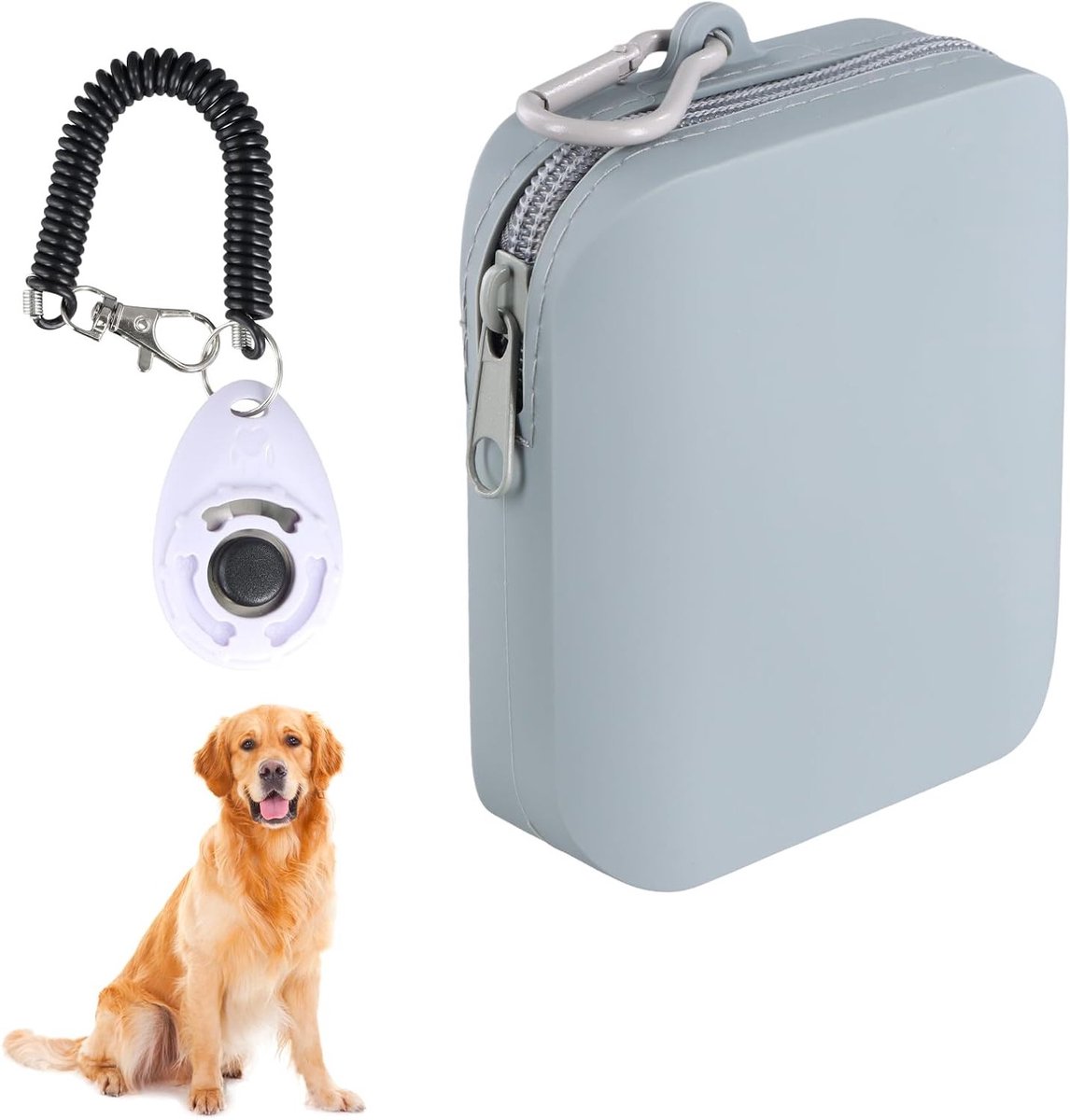 Honden Traktatie Tas met Trainingsklikker, Handige Loop Tas voor Honden en Katten, Waterdicht en Makkelijk Schoon te Maken