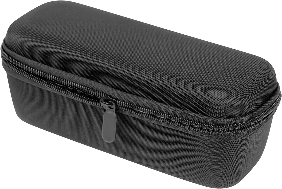 Hard Shell Elektrische Scheerapparaat Reiskoffer, Dubbele Rits Beschermende EVA Tas voor Scheerapparaten en Trimmers, Schokbestendige Accessoirehouder (Zwart)