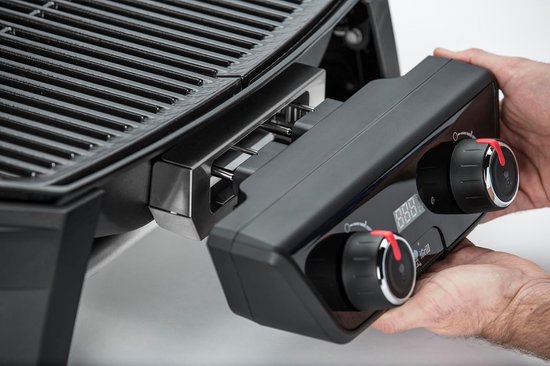 Elektrische tafelbarbecue grill 49 x 39 cm – 2-zone verwarming tot 300°C – digitale temperatuurregeling met display & thermostaat – gietijzeren porselein geëmailleerde grillroosters – iGrill Bluetooth compatibel – HomebyNicole — afbeelding 5