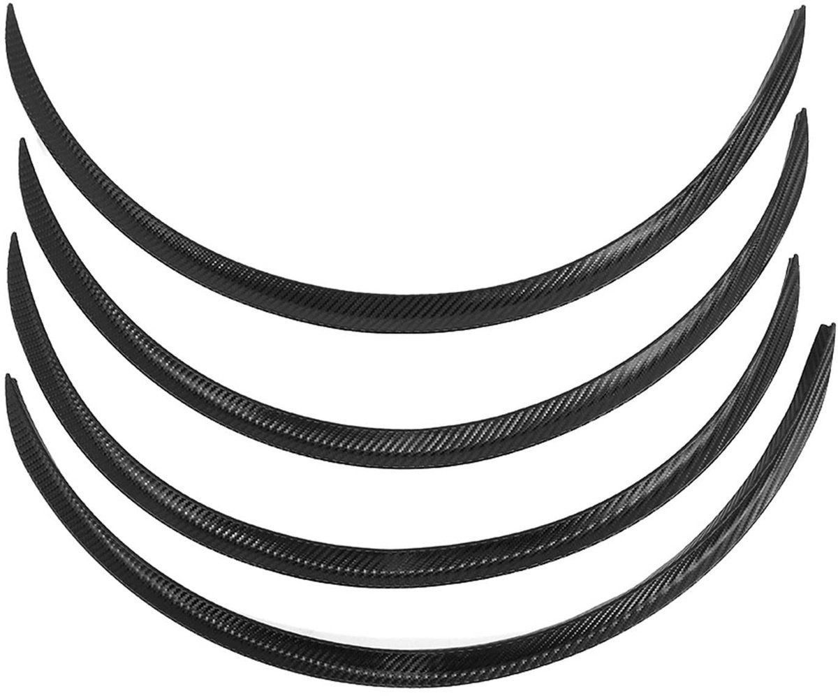 Allecto - Wheel Eyebrow Protector - Anti Scratch - Eenvoudige installatie - Carbon Fiber Style - Duurzaam materiaal - Geschikt voor auto