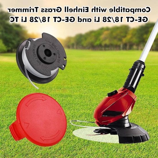 6 Vervangende Draadspoelen voor One-Hell GE-CT 18/28 Li TC, 1.6 mm, Geschikt voor Brushcutter en Tuingereedschap — afbeelding 5