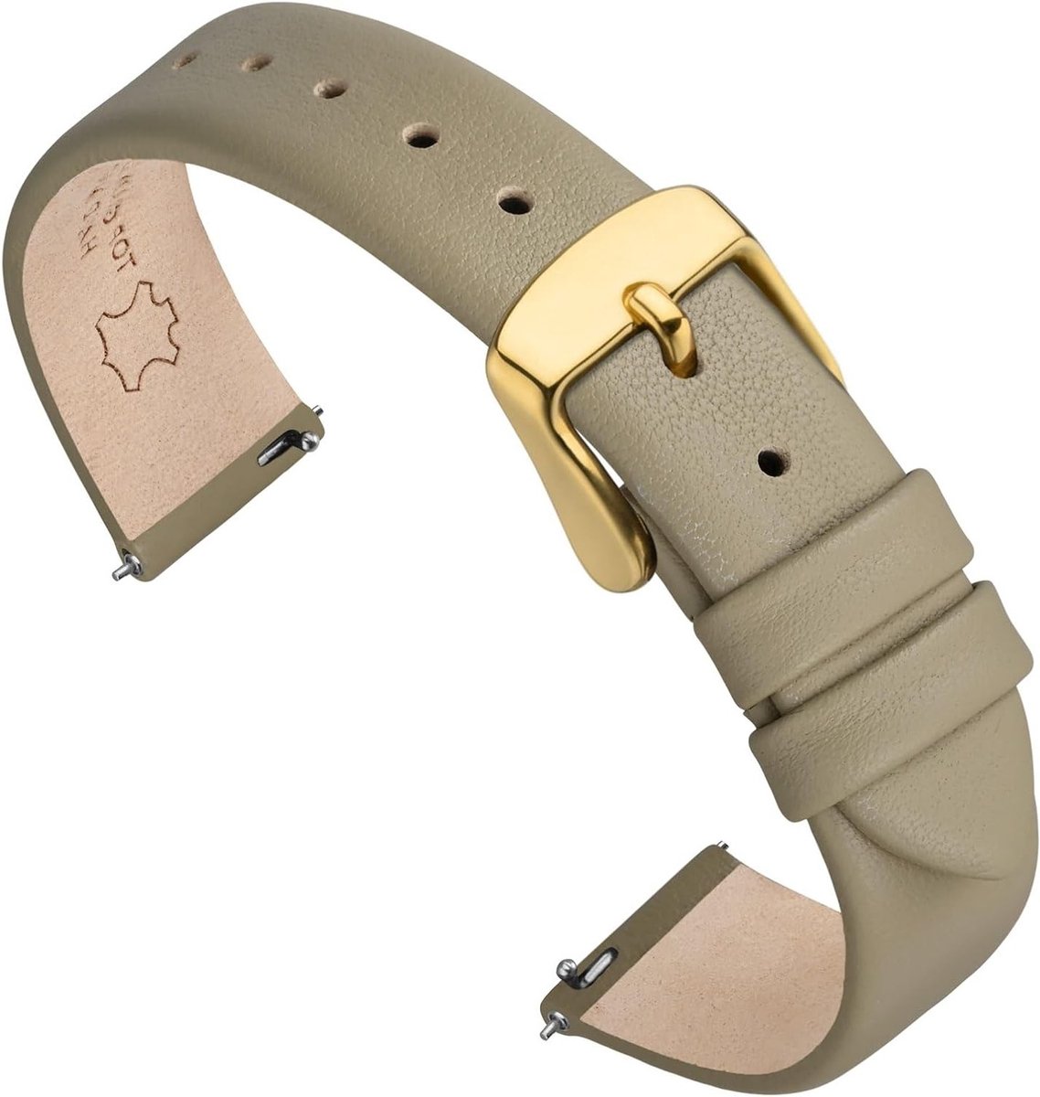 Leren Horlogeband voor Mannen en Vrouwen met Snelle Bevestiging, Verkrijgbaar in Diverse Breedtes van 12mm tot 22mm