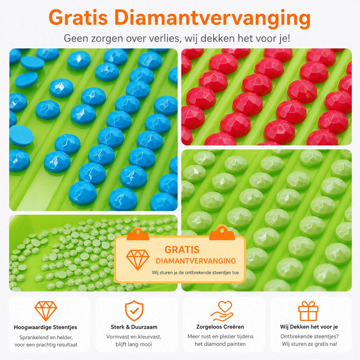 BOTC Diamond Painting Volwassenen - Diamond Painting Kinderen - Diamond Painting Pakket Volledig - 30x40CM — afbeelding 4