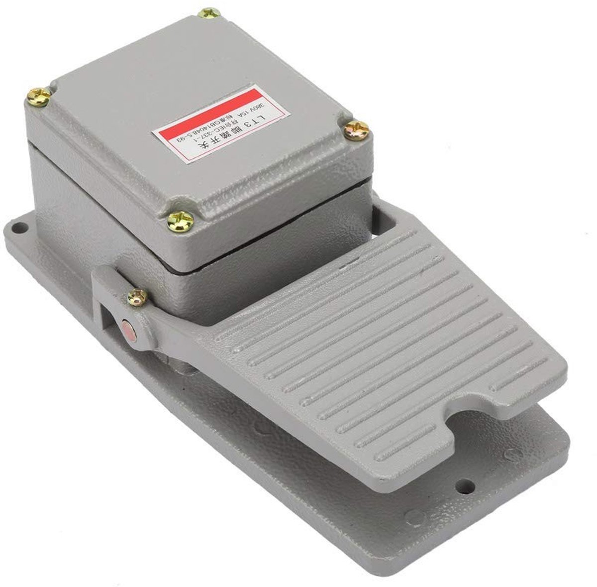 NTH products - Voetschakelaar - Antislip Pedaal - Aluminium Omhulsel - Zilver - Betrouwbare Controle - Veilig Gebruik - Geschikt voor Professioneel