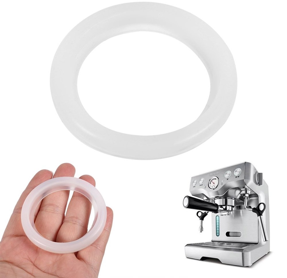 MTTs- Afdichtring Hoogwaardig Siliconenmateriaal Groepskoppakking Geschikt voor ESP8XL BES820XL Binnendiameter 4 9 cm Buitendiameter 5 7 cm 1 stuk Koffiemachine Afdichtring