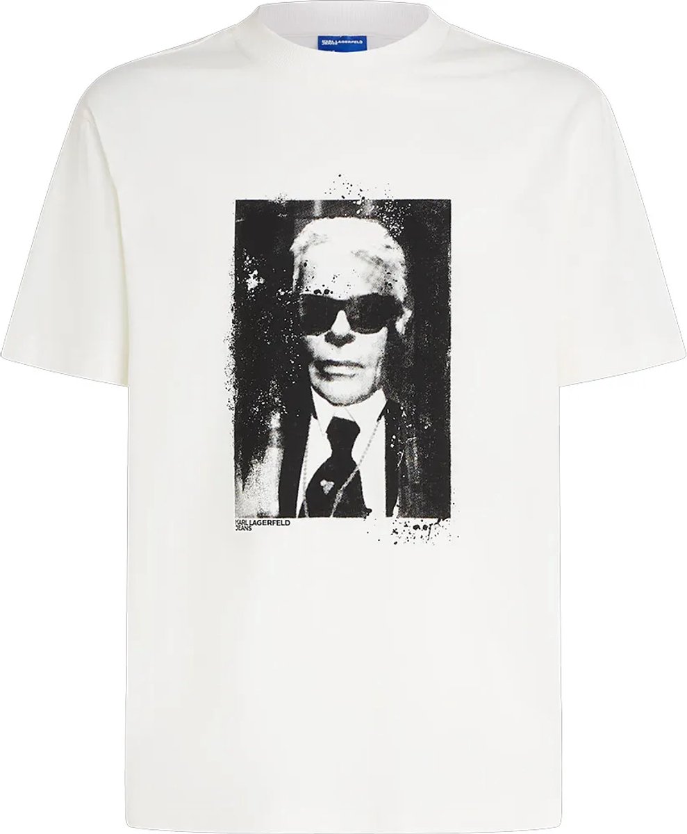 Karl Lagerfeld Jeans Kameo T-shirt Met Korte Mouwen Wit S Man