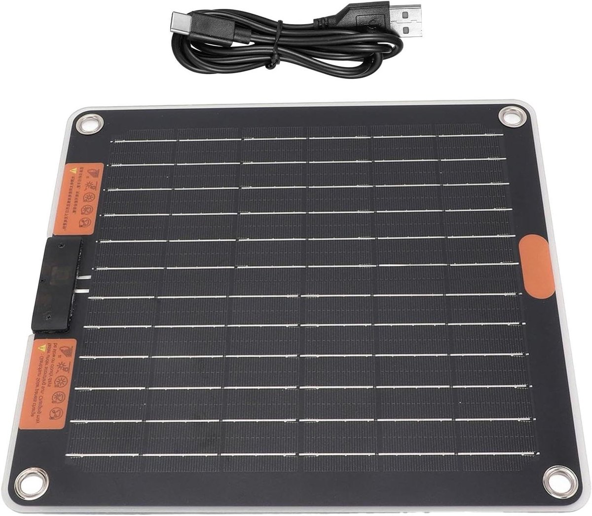 Zonnepaneel Charger - Draagbare Energie - Buiten Opladen - Snelle Output Efficiëntie - 30W Vermogen - Zwart
