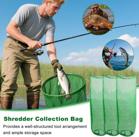 Tuin Afval Zakken - Opberg Containers - Afval Verzamelen - Scheurbestendige Duurzaamheid - 3 Stuks - Groen — afbeelding 4