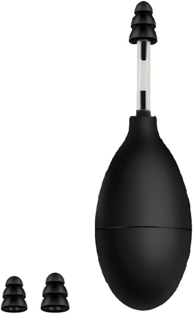Oordruk Adapter - Drukbalancer Oordopjes - Reis Comfort - Directe Verlichting - 3 Maten - Zwart