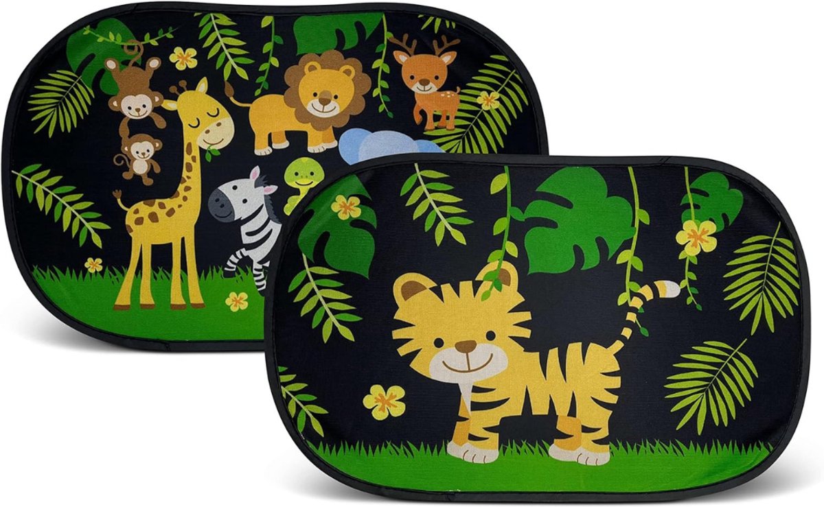 QUOVO® Zonnescherm Auto Baby - Zonnescherm Auto - Zonnescherm - Veelkleurig - 48cm x 31cm x 1cm