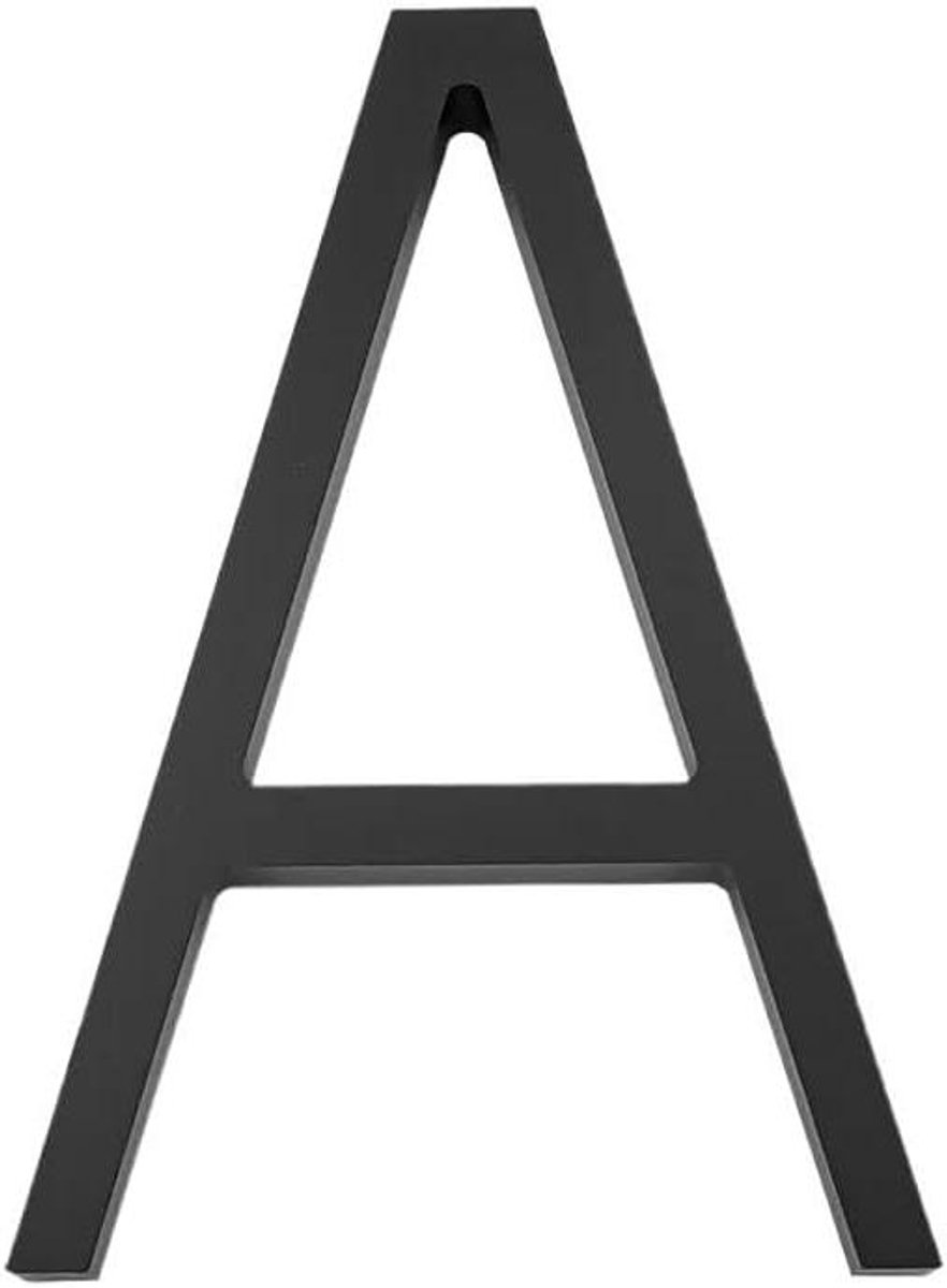 Huisnummerbord Zelfklevend - Adresbord Deurnummer - Huis Markeren - Waterdicht ABS Acryl - 12 cm Hoog - Zwart