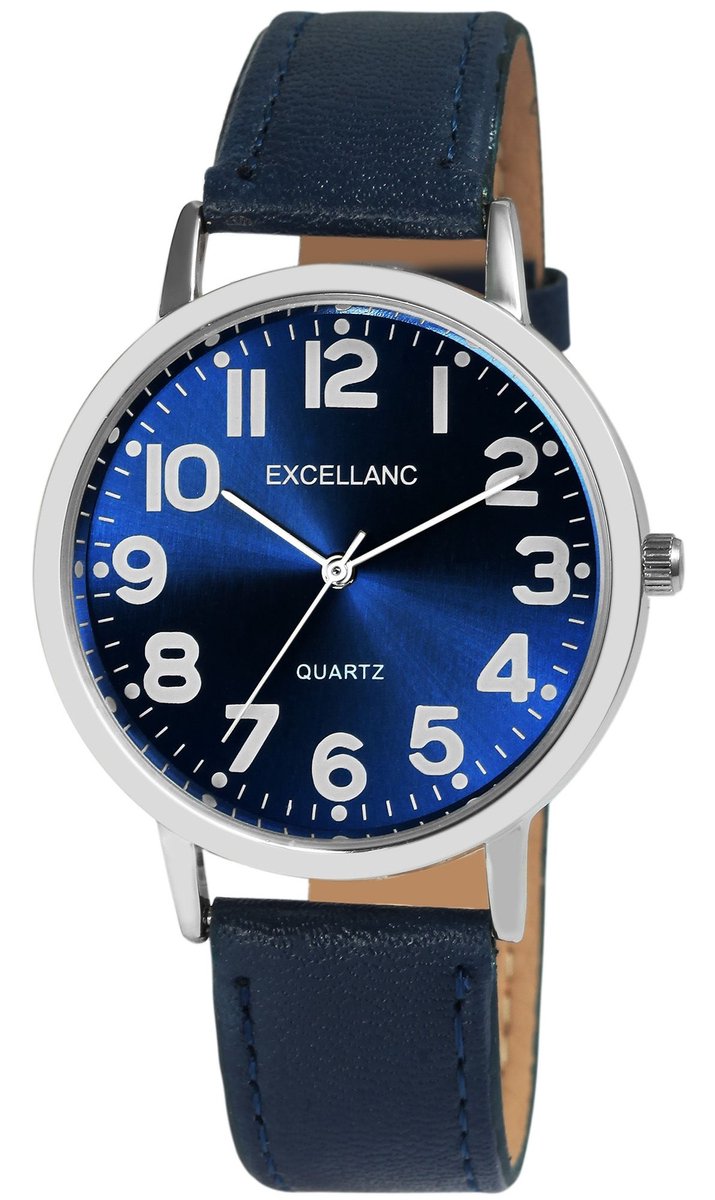 EXCELLANC Herenhorloge van imitatieleer 2900233 Herenhorloge met synthetisch leren band