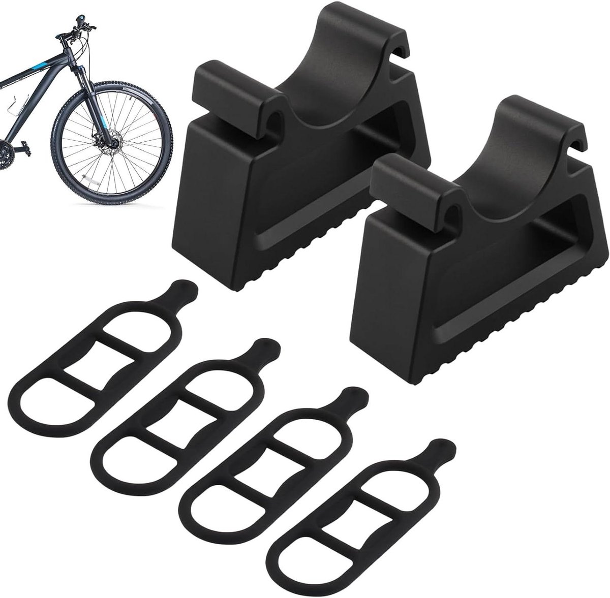 Fiets Stuurhouder - Reparatiesysteem Fiets - Fiets Onderhoud - Verstelbare Klemmen - 3-3.4 cm Diameter - Zwart