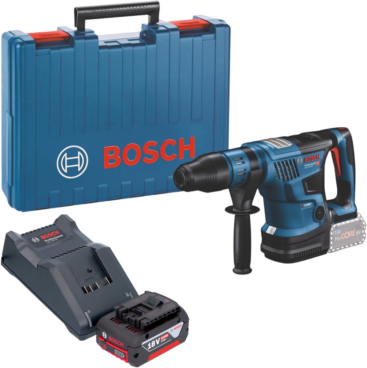 Bosch GBH 18V-36 C Professional accu-boorhamer 18 V 7 J SDS max Brushless + 1x accu 4,0 Ah + oplader + koffer