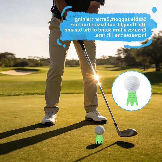 30 Stuks Golf Tees van Kunststof, 15 Kort en 15 Lang, Ideaal voor Golf Simulator, Indoor en Outdoor Gebruik, Geschikt voor Beginners en Professionals — afbeelding 4