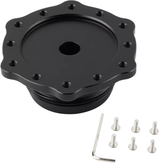Stuurwieladapter - Race-adapter Wielhouder - Race Simulator - Aluminiumlegering - 13 x 7 x 6 cm - Zilver — afbeelding 5