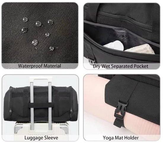 Dperi Sporttas - Weekendtas - Met schoenenvak - Reistas - Vliegtuigtas - Handbagage vliegtuig — afbeelding 3