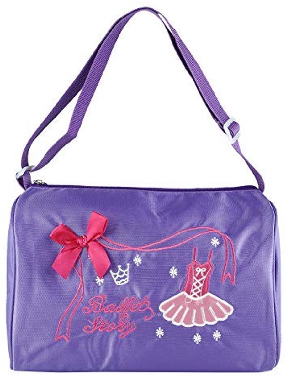 Dailygoods- Ballettas - Hoogwaardig Materiaal - Verstelbare Riem - Grote Capaciteit - Schattig Ontwerp - Perfect voor Kinderdansen - Danstas