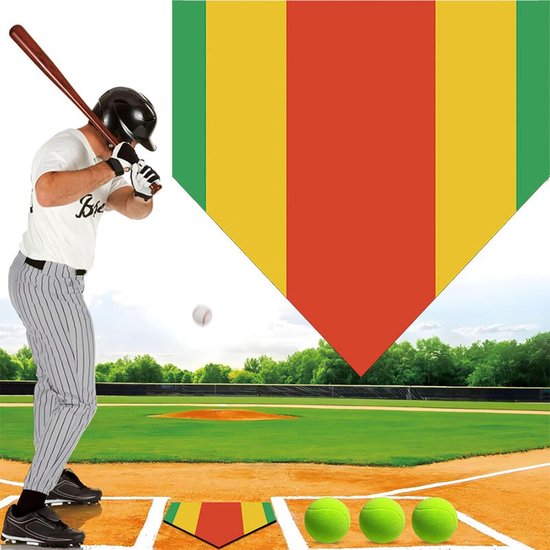 Baseball Gooi Tapijt - Softball Oefenmat - Sport Training - Realistische Balrebound - 40 x 40 cm - A — afbeelding 2