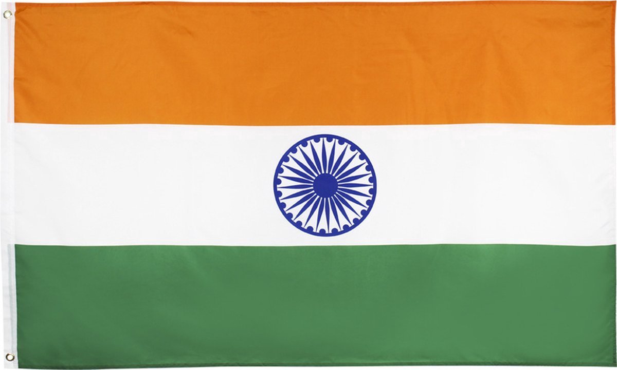Indiase vlag - Vlag - Vlag van India - Indiase vlag - Indische Gemeenschap Vlag - 90/150CM - India vlag - Vlag van Azië - India