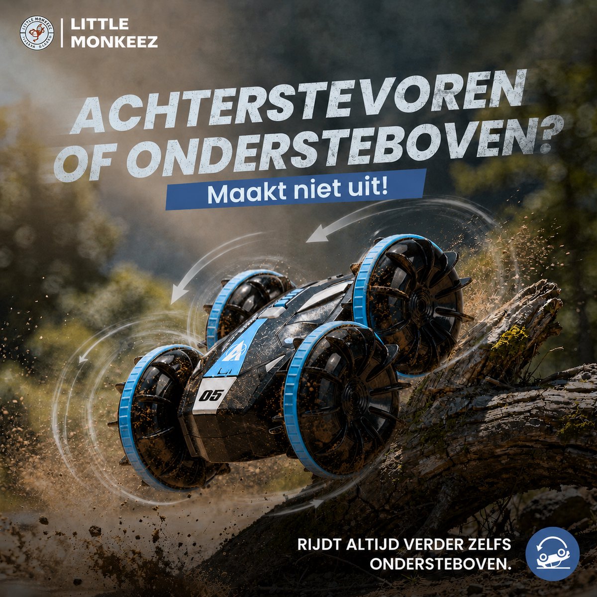 NueNext Race Auto Afstandsbestuurbare – Waterdicht – Rc voor Buiten - Bestuurbare Auto voor Jongens en Meisjes - Radiografisch Speelgoed — afbeelding 4