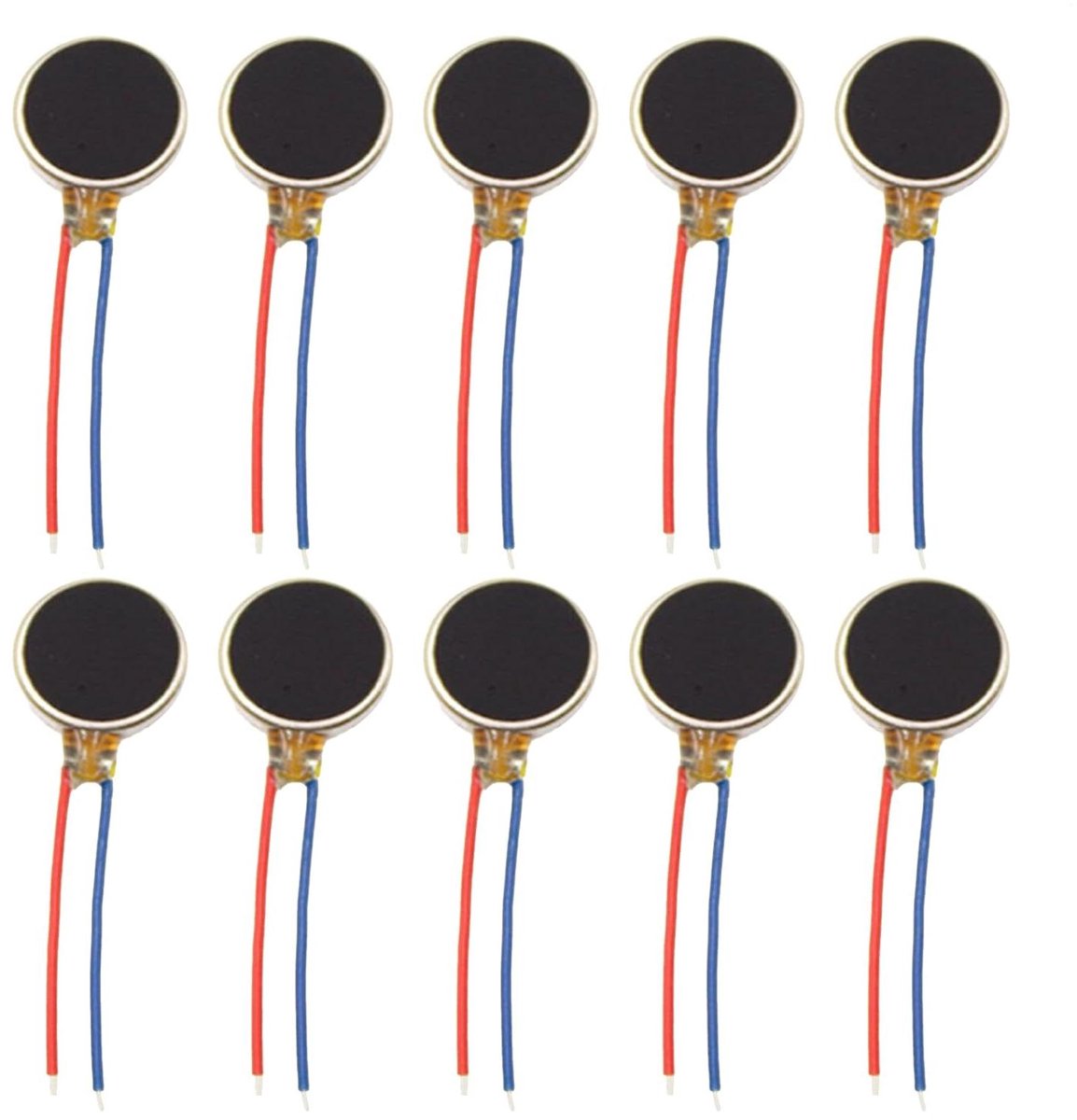 Kleine Motor - Trilmotoren Set - Haptische Feedback - Verminderde Geluidsemissies - 10 Stuks - Zilverkleurig