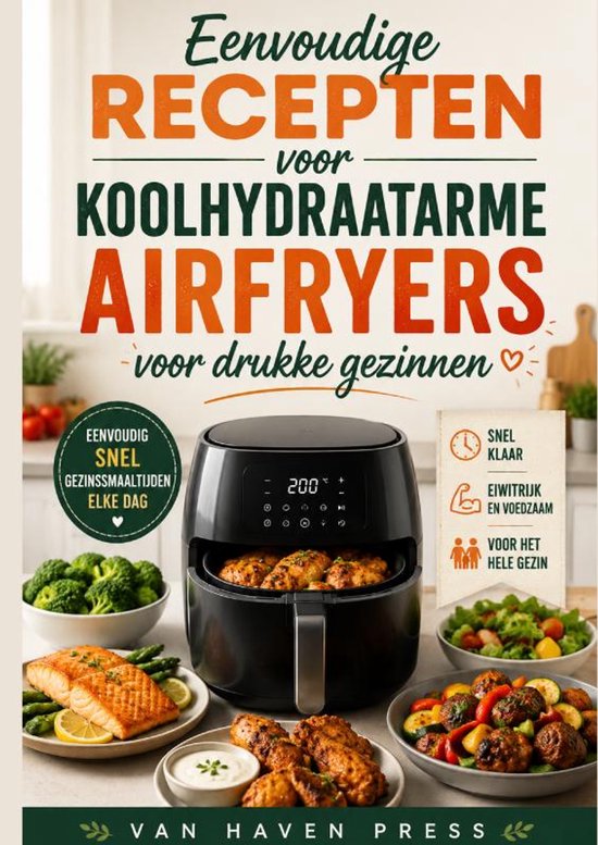 Eenvoudige recepten voor koolhydraatarme airfryers voor druk ... - cover