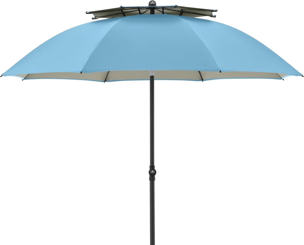 Parasol - Strand paraplu - Buiten schaduw - UV bescherming 50+ - 200 cm - Blauw