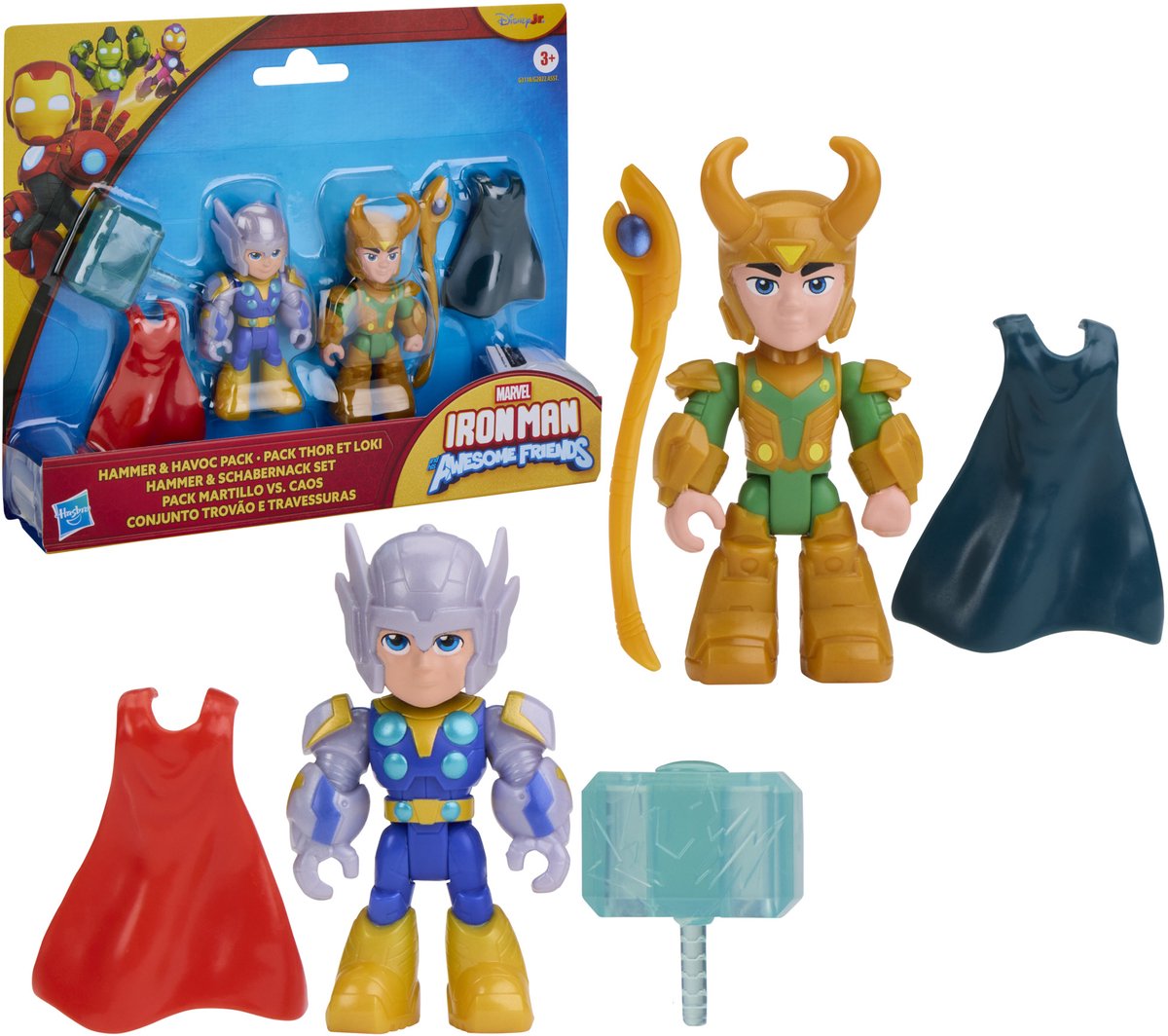 Marvel Iron Man and His Awesome Friends Hammer en Havoc Pack - Actiefiguren