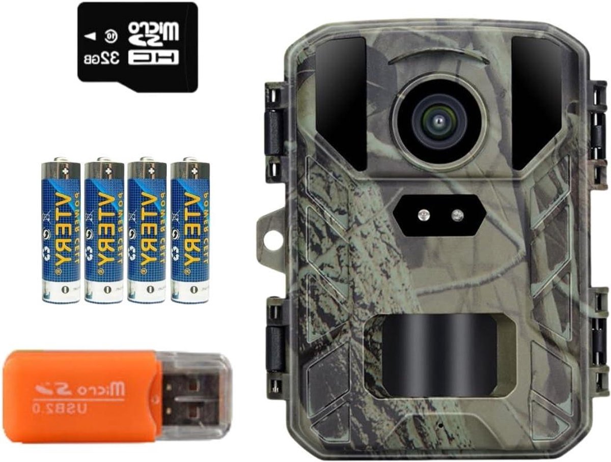 Trail Camera - Wildcamera Fotoval - Natuurlijk Gedrag Observeren - Snelle Trigger Tijd - 12MP - Groen