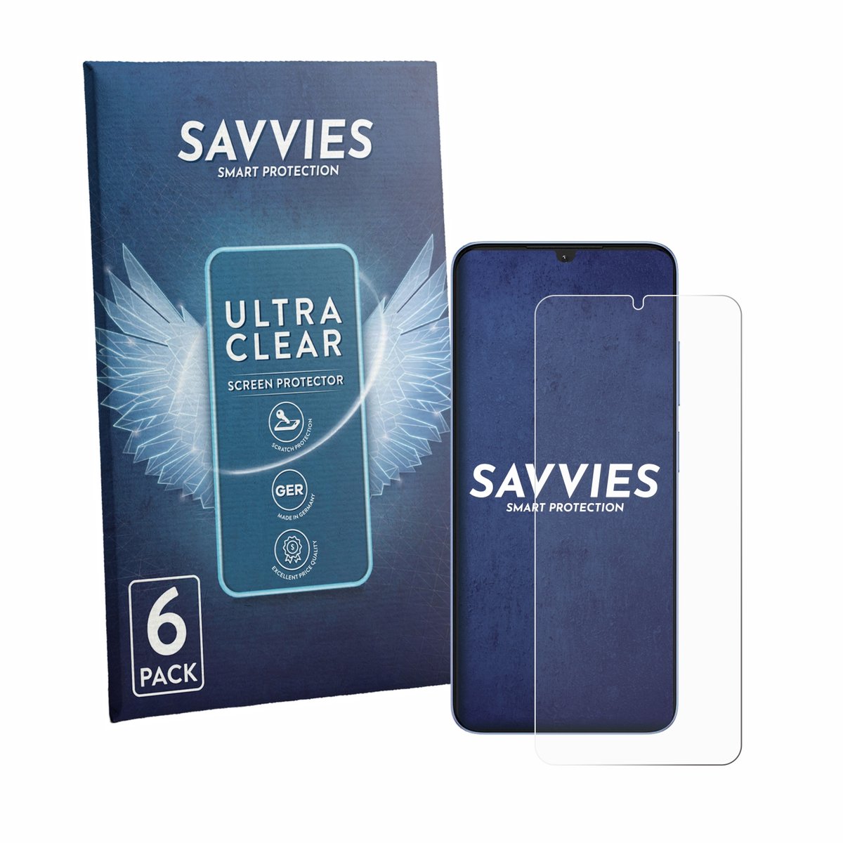 Savvies - Screenprotector voor Itel Zeno 20 Max - Folie Beschermfolie transparant 6 Stuks