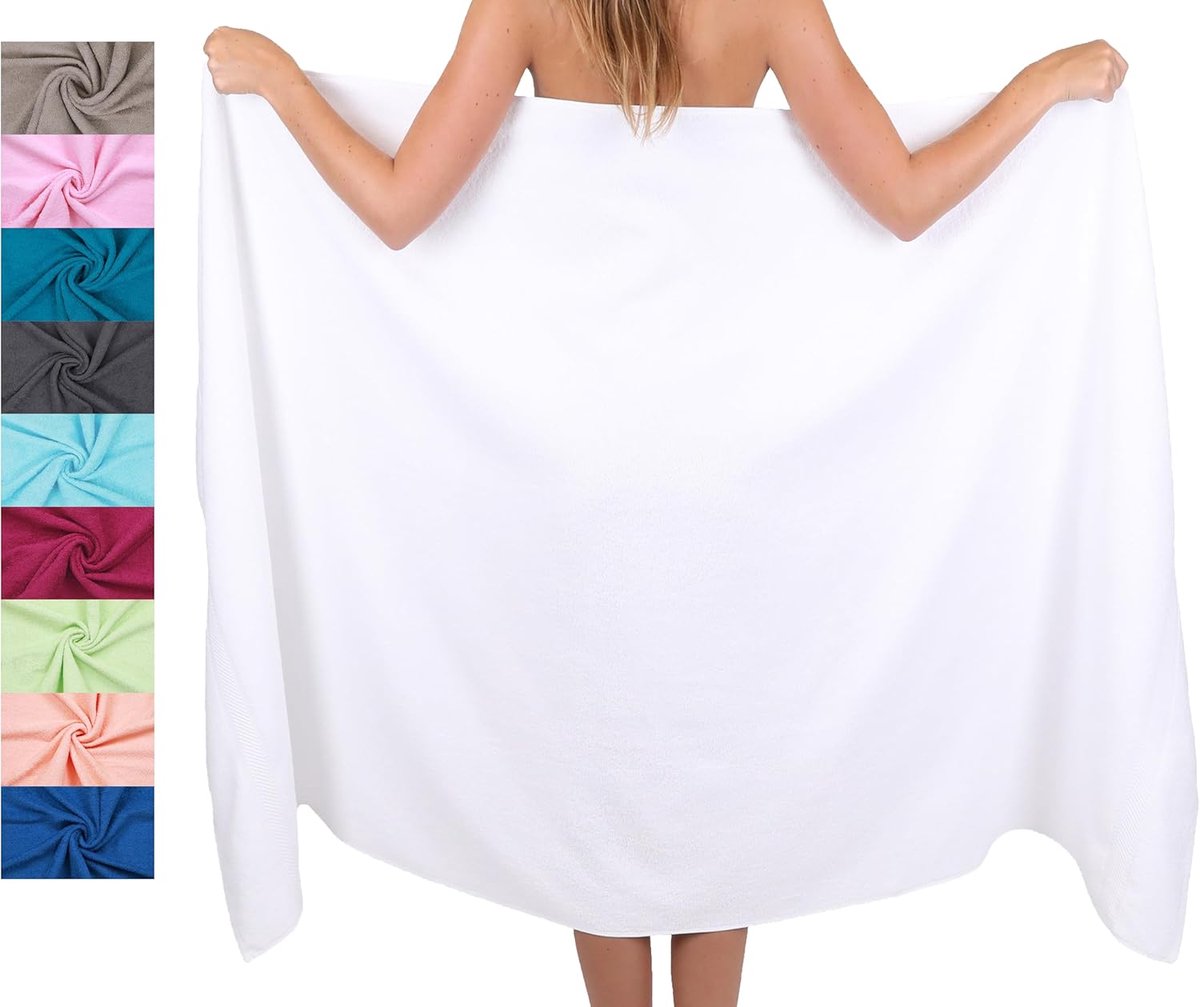 Gigicial Badhanddoek XXL-100x200 Cm - Stuk Saunahanddoek - Zacht Katoen - Voor Bad En Sauna
