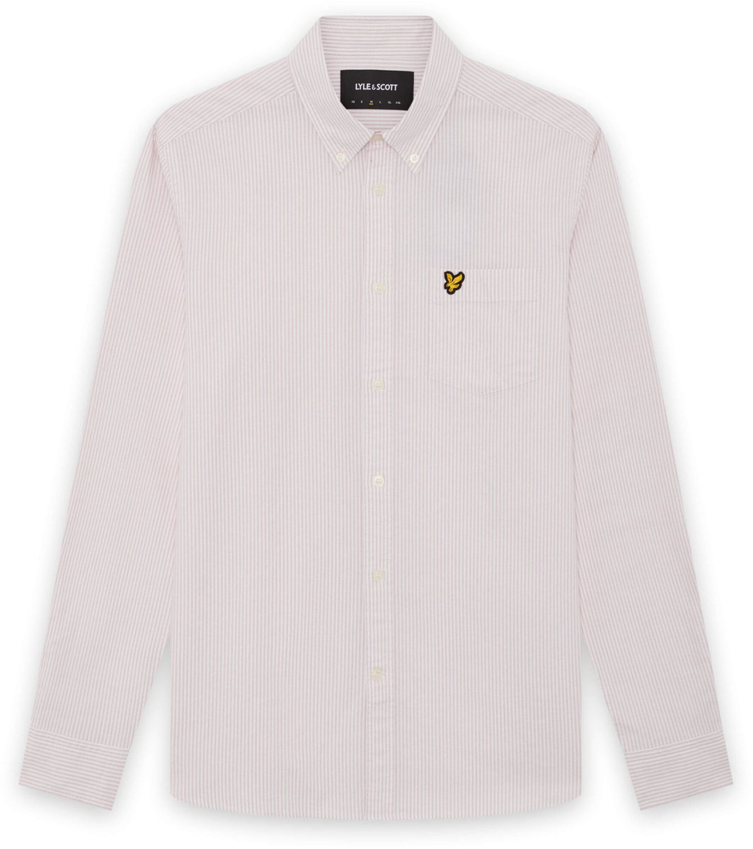 Lyle & Scott - Heren hemd - Maat XL - Mannen - Roze -