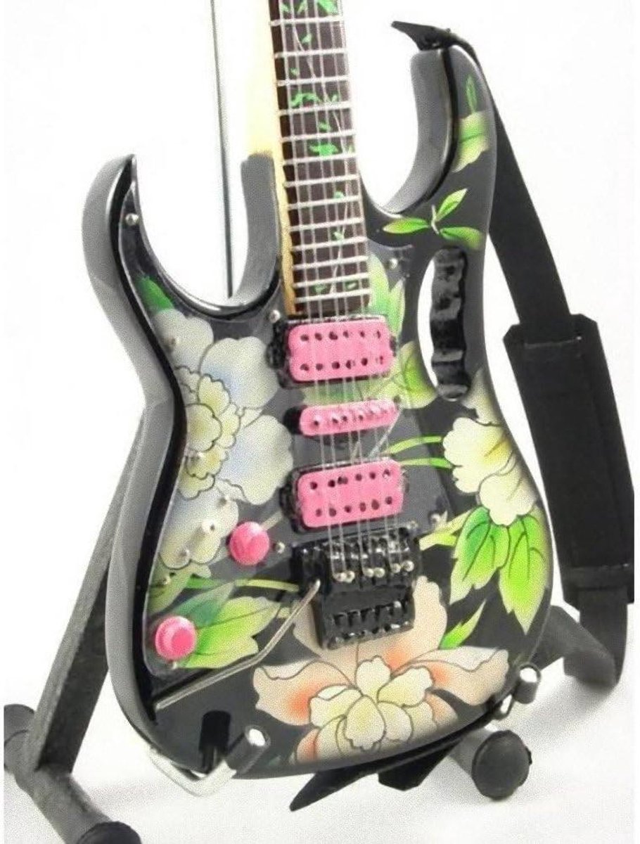 Mini gitaar replica - Decoratief model - Muziekdecoratie - Handgemaakt mahoniehout - 25 cm hoog - Houtkleur