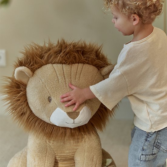 Little Dutch Safari Friends Knuffel Leeuw - 60 cm van Little Dutch — afbeelding 3