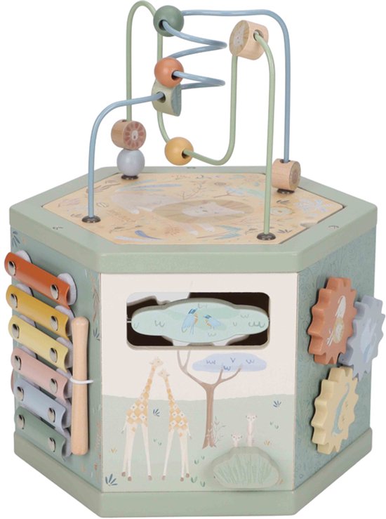 Little Dutch Activiteiten kubus FSC - Safari Friends van Little Dutch — afbeelding 2