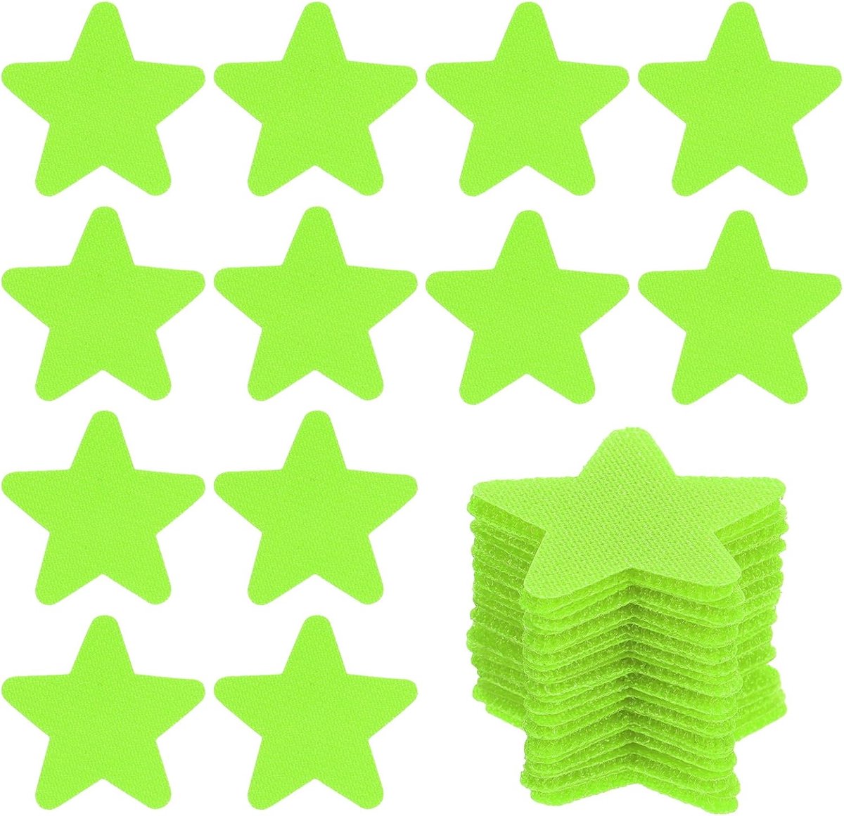 4cm Carpet Spot Markers - 50Pcs Star Floor Dots - Markers voor Vloervervuiling - Decoratie Voor Leraar - Basisschool - Kleuterschool - Groen